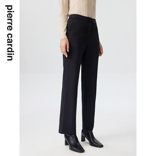皮尔卡丹女装裤子休闲裤轻商务百搭显瘦修身直筒长裤P3316T3962B0
 商品图1