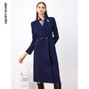 皮尔卡丹女装风衣春秋新款蓝色西服领时尚宽松女大衣P3316G3992N0
 商品缩略图3