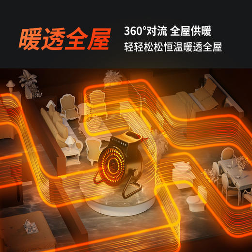 VCJ暖风机工业取暖器家用节能小钢炮大功率热风机速热省电暖器2000W 商品图2