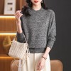 CC-102-8765半高领打底衫女秋冬内搭花纱毛衣洋气2024秋冬新款厚款上衣女 商品缩略图1