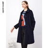 皮尔卡丹女装毛呢外套冬季新款翻领复古羊毛保暖大衣P3469C3991N0
 商品缩略图3