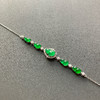 冰种阳绿翡翠葫芦手链18k白金钻石镶嵌 商品缩略图2