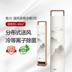 GREE格力 国风 3匹 新一级能效变频冷暖 柜机空调