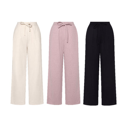 两三事 在途旅笺 2024秋季新款百搭抽绳绑带运动休闲裤女宽松 商品图4