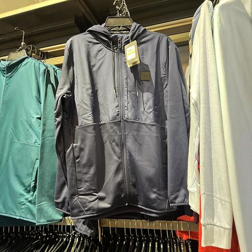 Under Armour/安德玛 男士春秋宽松*连帽拼接加绒拉链夹克外套 商品图1