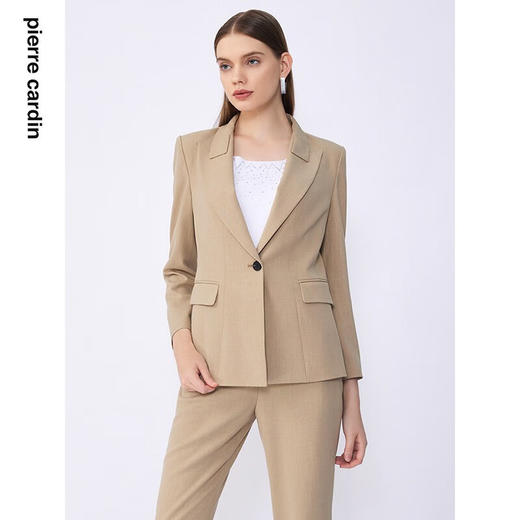 皮尔卡丹女装夏季新款通勤职业干练修身多色西服C32UL026
 商品图1