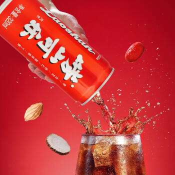 崂山【任嘉伦推荐款】可乐汽水 中华老字号 国货碳酸饮料 320ml*24罐 商品图1