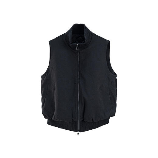 绽放旅行女装544朵/秋冬宽松舒适拼接无袖立领鹅绒轻便羽绒马甲 商品图3