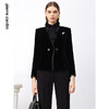皮尔卡丹女装西装春秋丝绒花边立领日常时尚设计外套P3321U3997B0
 商品缩略图0