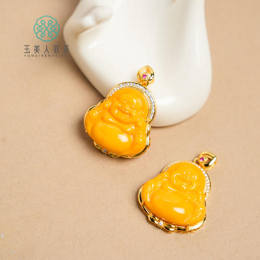 蜜蜡佛公吊坠 商品图0