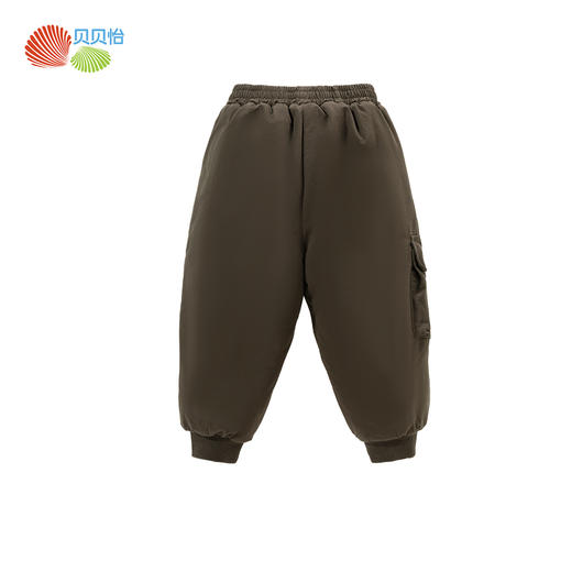 贝贝怡童装男童夹棉长裤子冬季2024新款加厚保暖休闲裤儿童工装裤ZB4DK019 商品图3