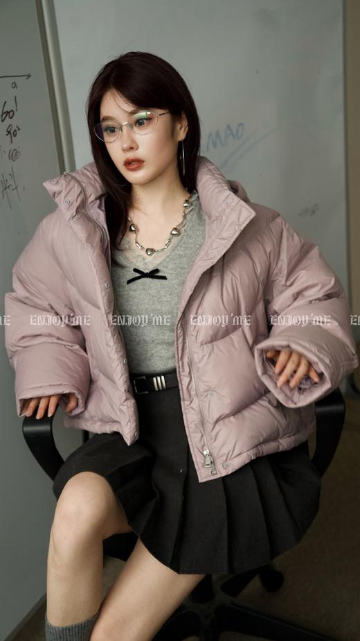 【门店同款】ENJOY冬季从“绒”冬日简约韩版带帽羽绒服 159852483 商品图0