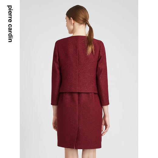 皮尔卡丹女装秋新款复古小香风淑女短外套P2310U2961T0
 商品图3