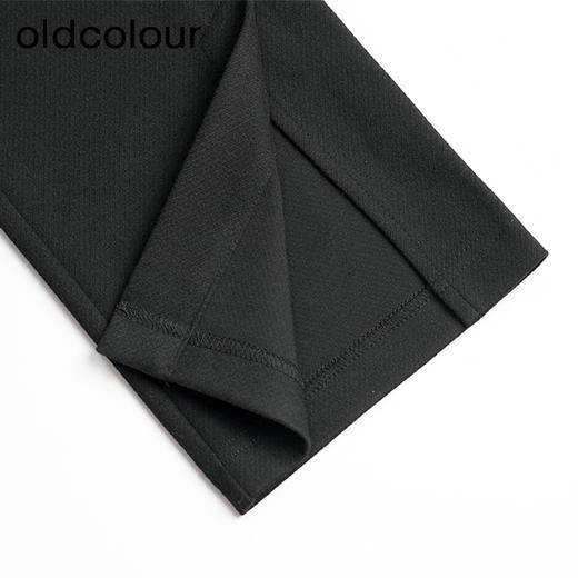 oldcolour春秋款黑色修身百搭高腰气质铅笔裤长裤女O11073141 商品图3