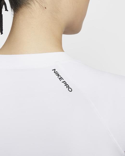 Nike 耐克Pro Dri-FIT 女子透气速干紧身短袖训练上衣FV7843-100 商品图2