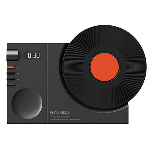 HYUNDAI时光黑胶唱片时钟蓝牙音箱YH-F170 商品图1