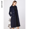 皮尔卡丹女装风衣春秋新款蓝色干练百搭正肩外套上衣P3304G3021N0
 商品缩略图3