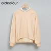 oldcolour秋冬款休闲气质百搭宽松加绒保暖连帽长袖T恤女N42023272A 商品缩略图0