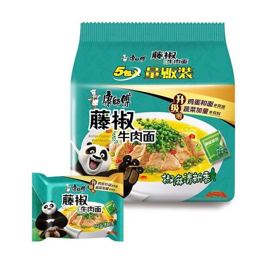 康师傅藤椒牛肉袋面85g*5/包 商品图0