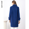 皮尔卡丹女装简约宝蓝色直筒通勤减龄气质大衣P3468C3972L0 商品缩略图2