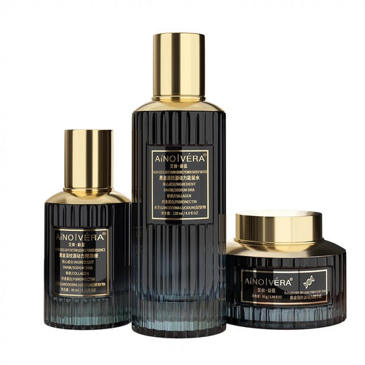 艾侬蔚蓝黑金能量淡纹水精华霜 商品图0