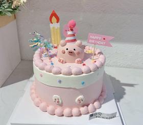 小奶盖猪-立体奶油霜卡通小动物