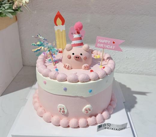 小奶盖猪-立体奶油霜卡通小动物 商品图0