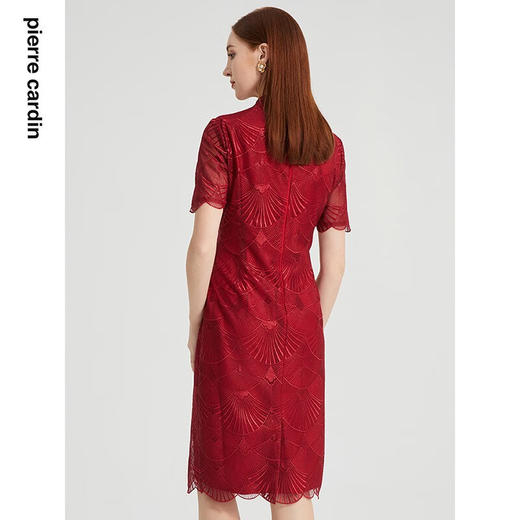 皮尔卡丹女装夏季新款端庄淑女宴会礼服裙P2201D2082T0
 商品图3