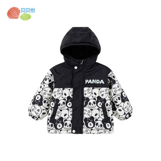 贝贝怡童装儿童加厚外套2024冬新款男童保暖加绒棉服宝宝外出冬装ZB4DS023 商品图7