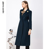 皮尔卡丹女装毛呢外套秋冬大衣女长款气质西装领过膝P3452C3941G0 商品缩略图1