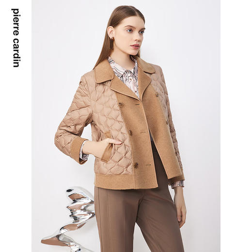 皮尔卡丹女装羽绒服时尚个性高充绒量百搭短款上衣P3493Y3403M0 商品图4