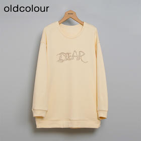 oldcolour秋冬款简约休闲气质宽松百搭中长款卫衣女O43024361