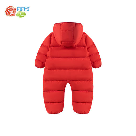 贝贝怡童装男女宝宝连帽羽绒服新年连体衣新生儿加厚连身衣拜年服ZB4DL002 商品图4