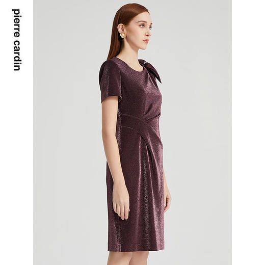 皮尔卡丹女装连衣裙淑女优雅修身亮丝宴会礼服裙P2205D2145Z0

 商品图1