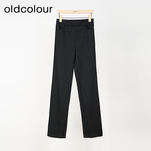 oldcolour春秋款黑色修身百搭高腰气质铅笔裤长裤女O11073141 商品图0