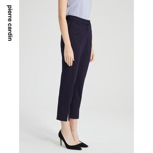 皮尔卡丹女装裤子时尚前开叉通勤直筒西裤P2118T2016N0
 商品图1