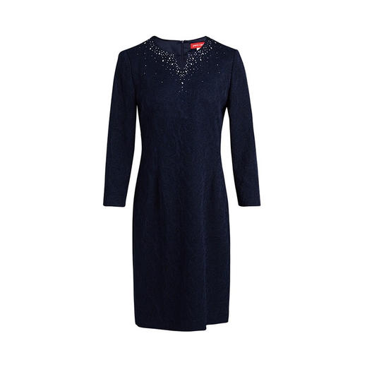 皮尔卡丹女装秋季新款通勤轻商务OL风修身连衣裙P1315E1878N2 商品图4