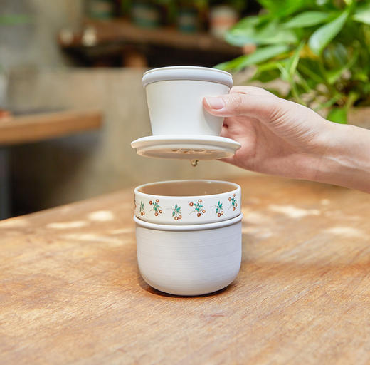 喜果便携咖啡滤杯(杯/漏斗/盖)  300ml 商品图0