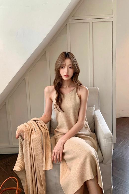 Le Malene 温柔针织连衣裙长款开衫套装 18883 商品图2