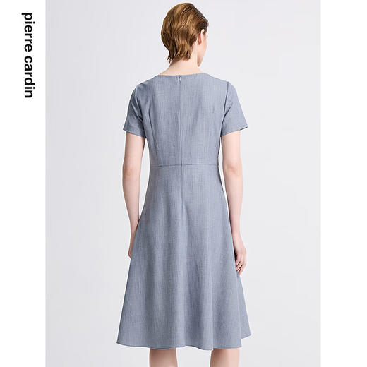 皮尔卡丹女装新款通勤时尚淑女修身双色夏季连衣裙C42DS11
 商品图3