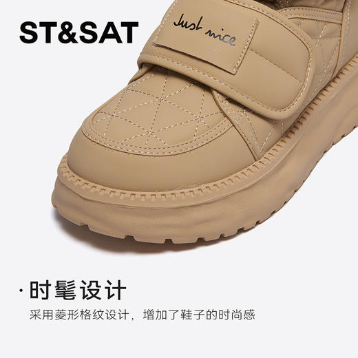 星期六时尚魔术贴保暖厚绒雪地靴SSC411A1CQ 商品图7