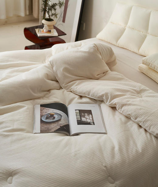 老米优品🎈 【A类母婴ji  水洗原棉99大豆被】0荧光0甲醛0芳香胺，日式纯棉99%大豆纤维被芯 冬被 商品图6