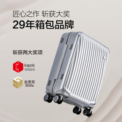 爱华仕OCX6620拉杆箱24寸银色 商品图3