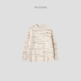 THESOONG‘法式慵懒’手工编织不规则纹 圆领针织毛衣HWMY5942