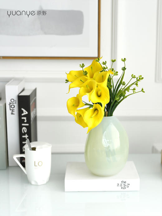 手感保湿马蹄莲仿真花假花海芋花餐桌摆件室内客厅家居装饰花摆设 商品图2