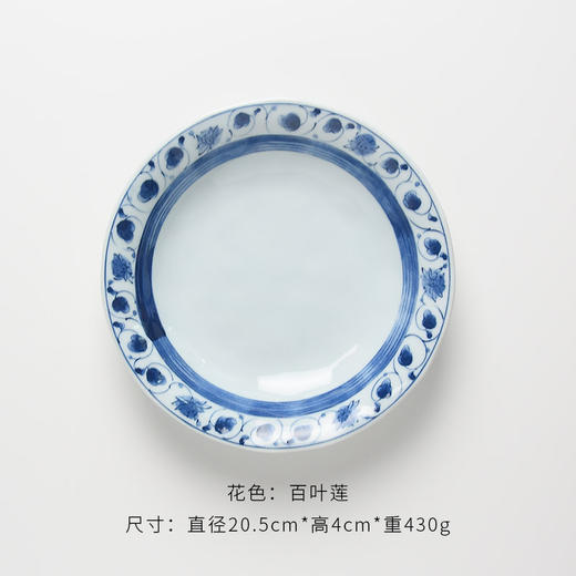 唐草意面盘		59114	20.5*4cm 商品图0