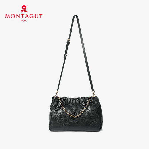 法国梦特娇秋冬新品高级头层牛皮手提斜挎包 商品图4