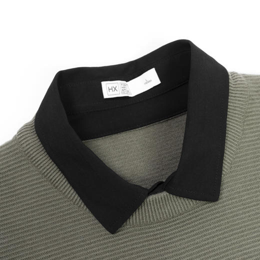 【新品上新】HX 冬季衬衣领毛衫假两件设计Y107440008101 商品图2