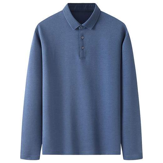 【羊毛】【新款DWP】大依优型大码长袖T恤Polo衫翻领男装加肥加大体恤大号上衣胖子内搭 商品图8