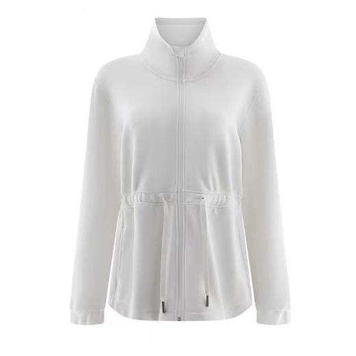 哈瓦塔砂洗抽绳收腰时尚风衣H34120 商品图7